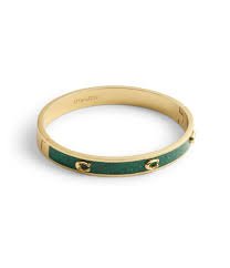 Stainless steel Gold Carte Black enamel Cuff bracelet ✨